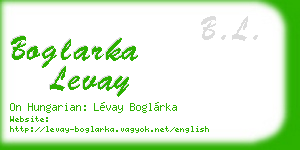 boglarka levay business card