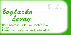 boglarka levay business card